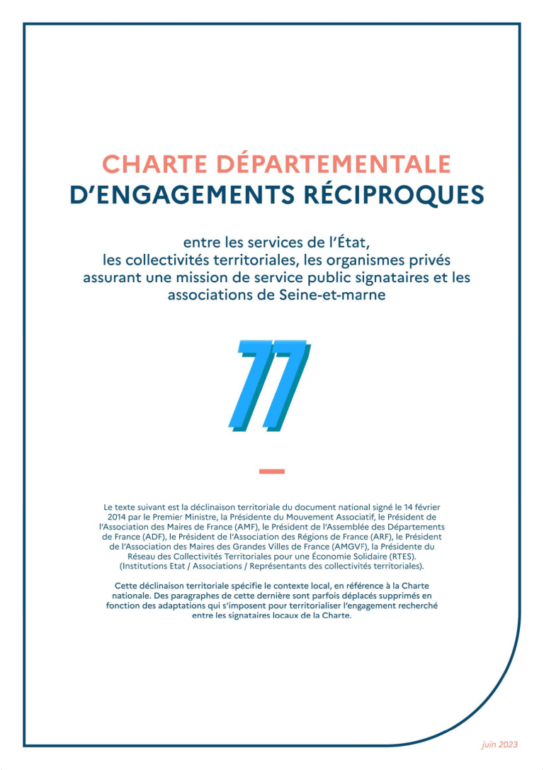 Charte départementale d'engagements réciproques