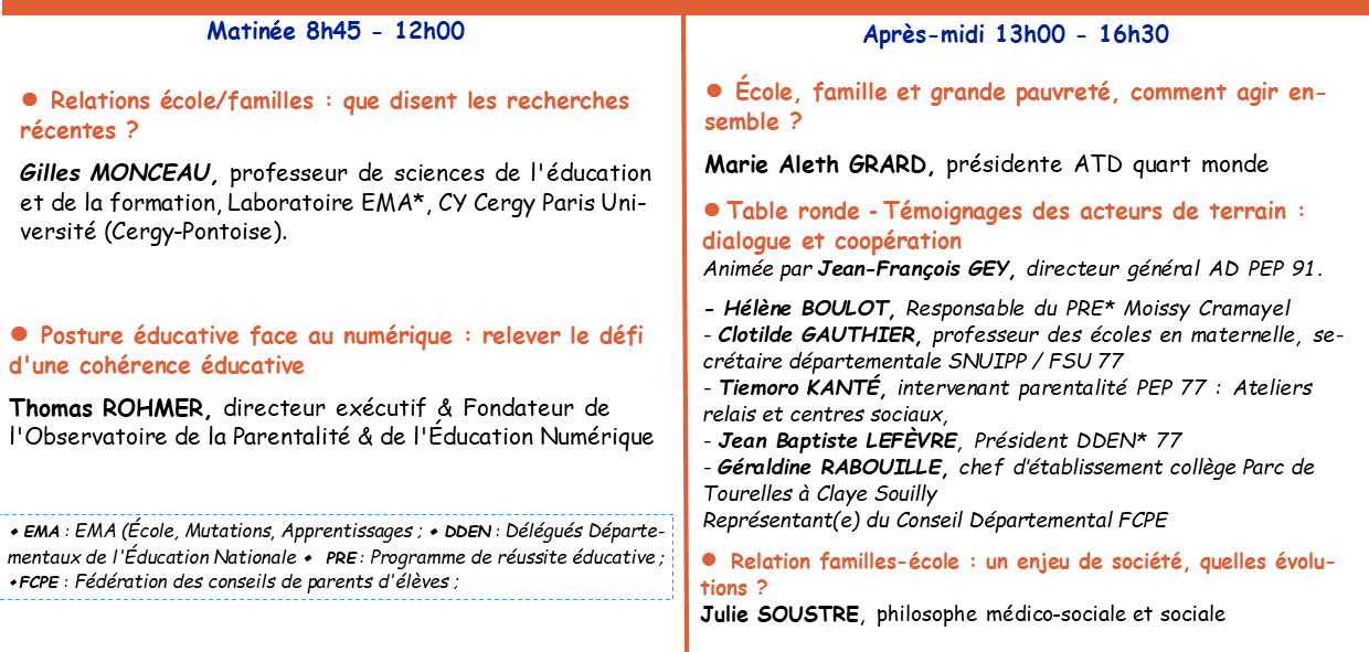 programme de la journée du 22 mai 2025