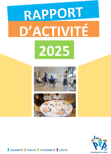 Couverture du rapport d'activité 2025